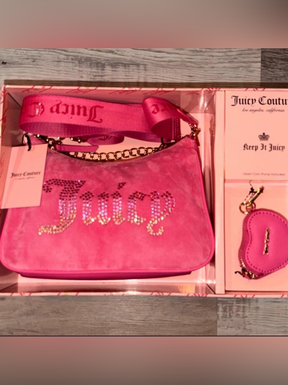 Juicy Couture Pink Crystal Bag